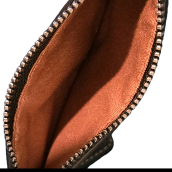 Black Coach Leather Mini Skinny ID Card Case Unisex (NWT) - Picture 3 of 4